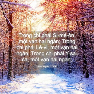 Picture 05 - Khải Huyền 7:7 VIE - Trong chi phái Si-mê-ôn, một vạn hai - Bible Verse Picture