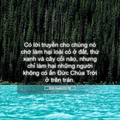 Picture 05 - Khải Huyền 9:4 VIE - Có lời truyền cho chúng nó chớ làm - Bible Verse Picture