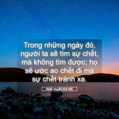Picture 05 - Khải Huyền 9:6 VIE - Trong những ngày đó, người ta sẽ tìm - Bible Verse Picture