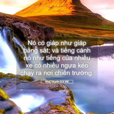 Picture 05 - Khải Huyền 9:9 VIE - Nó có giáp như giáp bằng sắt; và - Bible Verse Picture