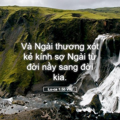 Picture 05 - Lu-ca 1:50 VIE - Và Ngài thương xót kẻ kính sợ Ngài - Bible Verse Picture
