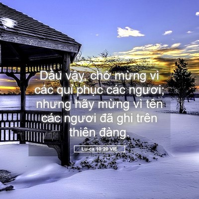 Picture 05 - Lu-ca 10:20 VIE - Dầu vậy, chớ mừng vì các quỉ phục - Bible Verse Picture