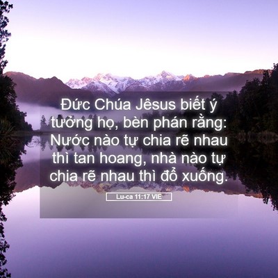 Picture 05 - Lu-ca 11:17 VIE - Đức Chúa Jêsus biết ý tưởng họ, bèn - Bible Verse Picture