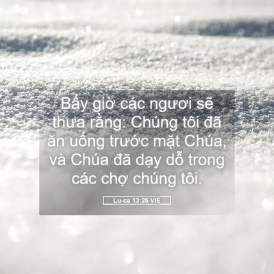 Picture 05 - Lu-ca 13:26 VIE - Bấy giờ các ngươi sẽ thưa rằng: - Bible Verse Picture