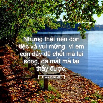 Picture 05 - Lu-ca 15:32 VIE - Nhưng thật nên dọn tiệc và vui mừng, - Bible Verse Picture