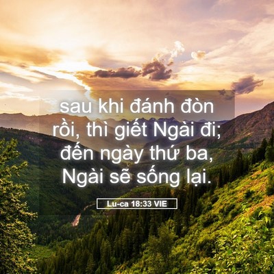 Picture 05 - Lu-ca 18:33 VIE - sau khi đánh đòn rồi, thì giết Ngài - Bible Verse Picture