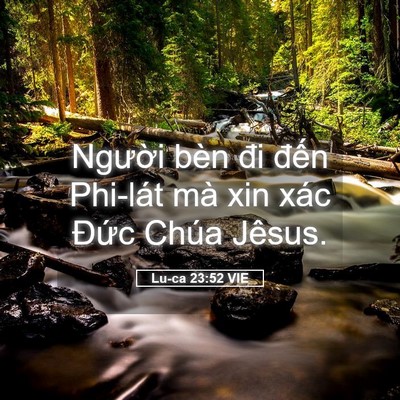 Picture 05 - Lu-ca 23:52 VIE - Người bèn đi đến Phi-lát mà xin xác - Bible Verse Picture