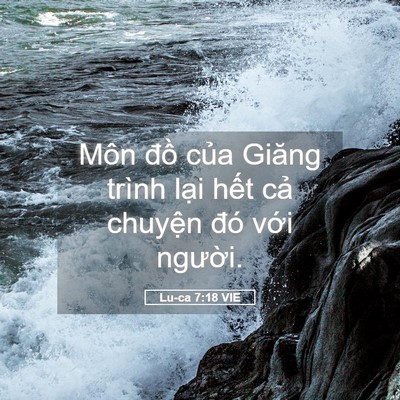 Picture 05 - Lu-ca 7:18 VIE - Môn đồ của Giăng trình lại hết cả - Bible Verse Picture