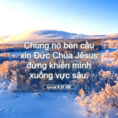 Picture 05 - Lu-ca 8:31 VIE - Chúng nó bèn cầu xin Đức Chúa Jêsus - Bible Verse Picture