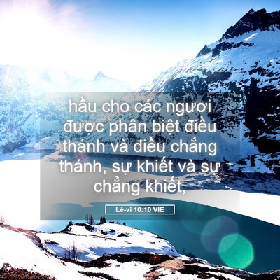 Picture 05 - Lê-vi 10:10 VIE - hầu cho các ngươi được phân biệt - Bible Verse Picture