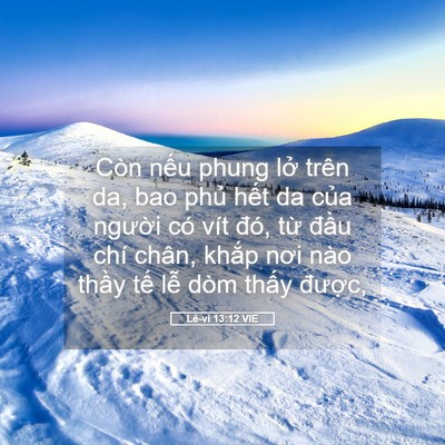 Picture 05 - Lê-vi 13:12 VIE - Còn nếu phung lở trên da, bao phủ hết - Bible Verse Picture