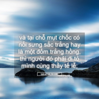 Picture 05 - Lê-vi 13:19 VIE - và tại chỗ mụt chốc có nổi sưng - Bible Verse Picture
