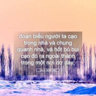 Picture 05 - Lê-vi 14:41 VIE - đoạn biểu người ta cạo trong nhà và - Bible Verse Picture