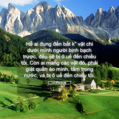 Picture 05 - Lê-vi 15:10 VIE - Hễ ai đụng đến bất k” vật chi - Bible Verse Picture