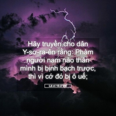 Picture 05 - Lê-vi 15:2 VIE - Hãy truyền cho dân Y-sơ-ra-ên rằng: Phàm - Bible Verse Picture