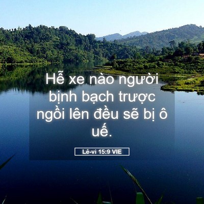 Picture 05 - Lê-vi 15:9 VIE - Hễ xe nào người bịnh bạch trược - Bible Verse Picture