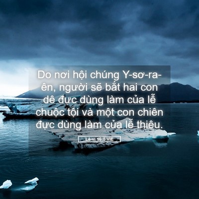 Picture 05 - Lê-vi 16:5 VIE - Do nơi hội chúng Y-sơ-ra-ên, người sẽ - Bible Verse Picture