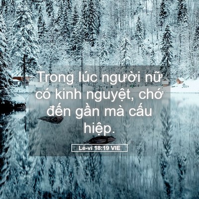 Picture 05 - Lê-vi 18:19 VIE - Trong lúc người nữ có kinh nguyệt, chớ - Bible Verse Picture