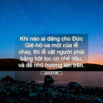 Picture 05 - Lê-vi 2:1 VIE - Khi nào ai dâng cho Đức Giê-hô-va một - Bible Verse Picture
