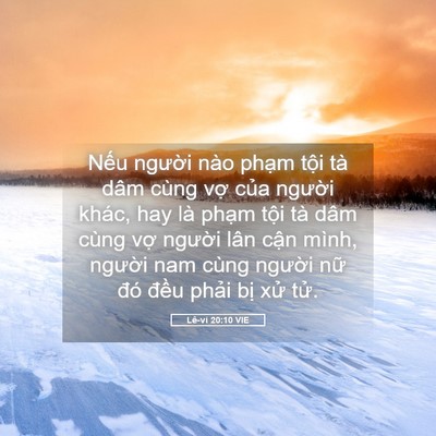 Picture 05 - Lê-vi 20:10 VIE - Nếu người nào phạm tội tà dâm cùng - Bible Verse Picture