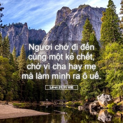 Picture 05 - Lê-vi 21:11 VIE - Ngươi chớ đi đến cùng một kẻ chết, - Bible Verse Picture