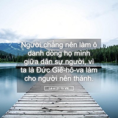 Picture 05 - Lê-vi 21:15 VIE - Người chẳng nên làm ô danh dòng họ - Bible Verse Picture