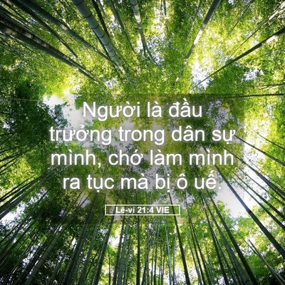 Picture 05 - Lê-vi 21:4 VIE - Người là đầu trưởng trong dân sự - Bible Verse Picture