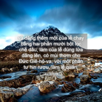 Picture 05 - Lê-vi 23:13 VIE - và dâng thêm một của lễ chay bằng hai - Bible Verse Picture