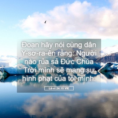 Picture 05 - Lê-vi 24:15 VIE - Đoạn hãy nói cùng dân Y-sơ-ra-ên rằng: - Bible Verse Picture