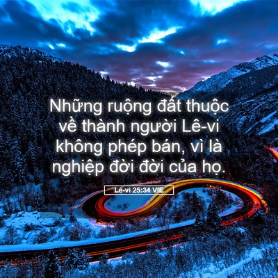 Picture 05 - Lê-vi 25:34 VIE - Những ruộng đất thuộc về thành - Bible Verse Picture