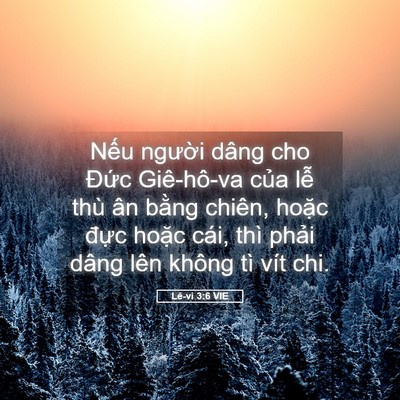 Picture 05 - Lê-vi 3:6 VIE - Nếu người dâng cho Đức Giê-hô-va của - Bible Verse Picture