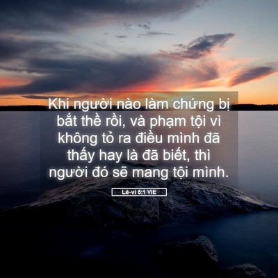 Picture 05 - Lê-vi 5:1 VIE - Khi người nào làm chứng bị bắt thề - Bible Verse Picture