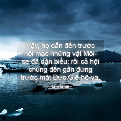 Picture 05 - Lê-vi 9:5 VIE - Vậy, họ dẫn đến trước hội mạc - Bible Verse Picture