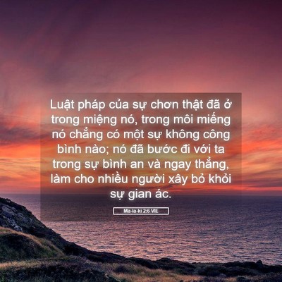 Picture 05 - Ma-la-ki 2:6 VIE - Luật pháp của sự chơn thật đã ở - Bible Verse Picture
