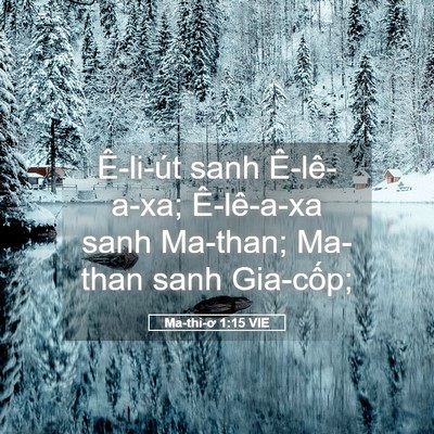 Picture 05 - Ma-thi-ơ 1:15 VIE - Ê-li-út sanh Ê-lê-a-xa; Ê-lê-a-xa sanh - Bible Verse Picture