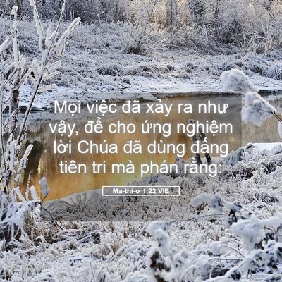 Picture 05 - Ma-thi-ơ 1:22 VIE - Mọi việc đã xảy ra như vậy, để cho - Bible Verse Picture