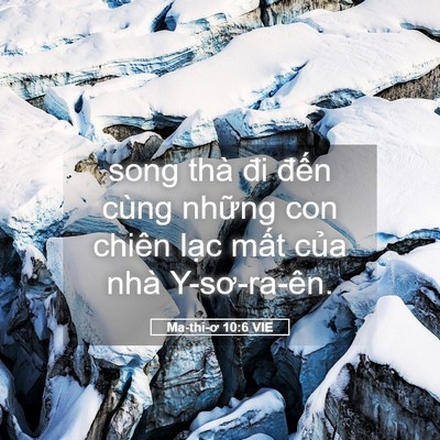 Picture 05 - Ma-thi-ơ 10:6 VIE - song thà đi đến cùng những con chiên - Bible Verse Picture
