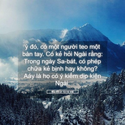 Picture 05 - Ma-thi-ơ 12:10 VIE - ỳ đó, có một người teo một bàn tay. - Bible Verse Picture