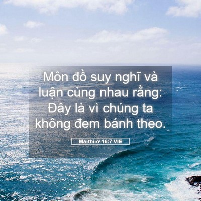 Picture 05 - Ma-thi-ơ 16:7 VIE - Môn đồ suy nghĩ và luận cùng nhau - Bible Verse Picture