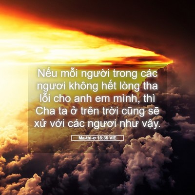 Picture 05 - Ma-thi-ơ 18:35 VIE - Nếu mỗi người trong các ngươi không - Bible Verse Picture