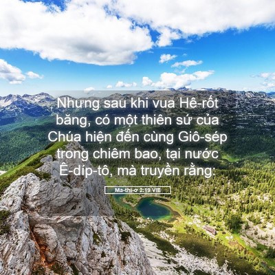 Picture 05 - Ma-thi-ơ 2:19 VIE - Nhưng sau khi vua Hê-rốt băng, có một - Bible Verse Picture