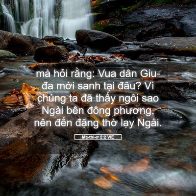 Picture 05 - Ma-thi-ơ 2:2 VIE - mà hỏi rằng: Vua dân Giu-đa mới sanh - Bible Verse Picture