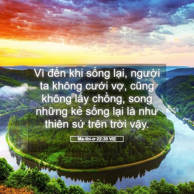 Picture 05 - Ma-thi-ơ 22:30 VIE - Vì đến khi sống lại, người ta không - Bible Verse Picture