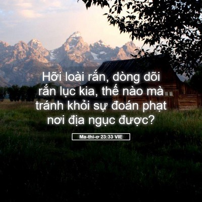 Picture 05 - Ma-thi-ơ 23:33 VIE - Hỡi loài rắn, dòng dõi rắn lục kia, - Bible Verse Picture