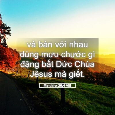 Picture 05 - Ma-thi-ơ 26:4 VIE - và bàn với nhau dùng mưu chước gì - Bible Verse Picture