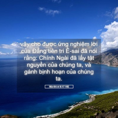 Picture 05 - Ma-thi-ơ 8:17 VIE - vậy cho được ứng nghiệm lời của - Bible Verse Picture