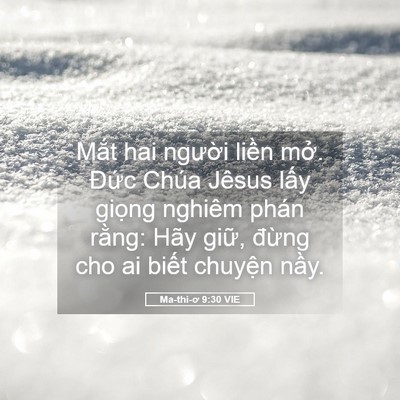 Picture 05 - Ma-thi-ơ 9:30 VIE - Mắt hai người liền mở. Đức Chúa - Bible Verse Picture