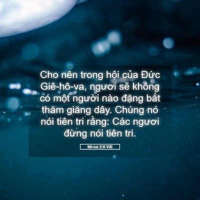 Picture 05 - Mi-ca 2:5 VIE - Cho nên trong hội của Đức Giê-hô-va, - Bible Verse Picture