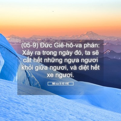 Picture 05 - Mi-ca 5:10 VIE - (05-9) Đức Giê-hô-va phán: Xảy ra trong - Bible Verse Picture