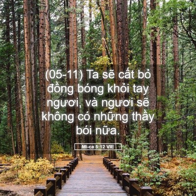 Picture 05 - Mi-ca 5:12 VIE - (05-11) Ta sẽ cất bỏ đồng bóng khỏi - Bible Verse Picture